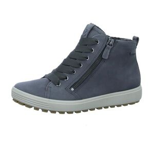 ECCO Soft 7 Tred GORE-TEX High Top Sneaker Marine Cow Oil Nubuck 7.5W Blue